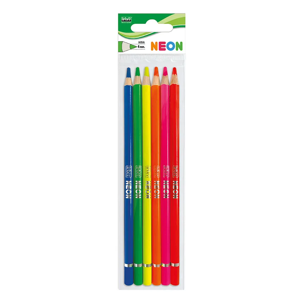 lebez-neon-matite-colorate-neon-6-pezzi image 1