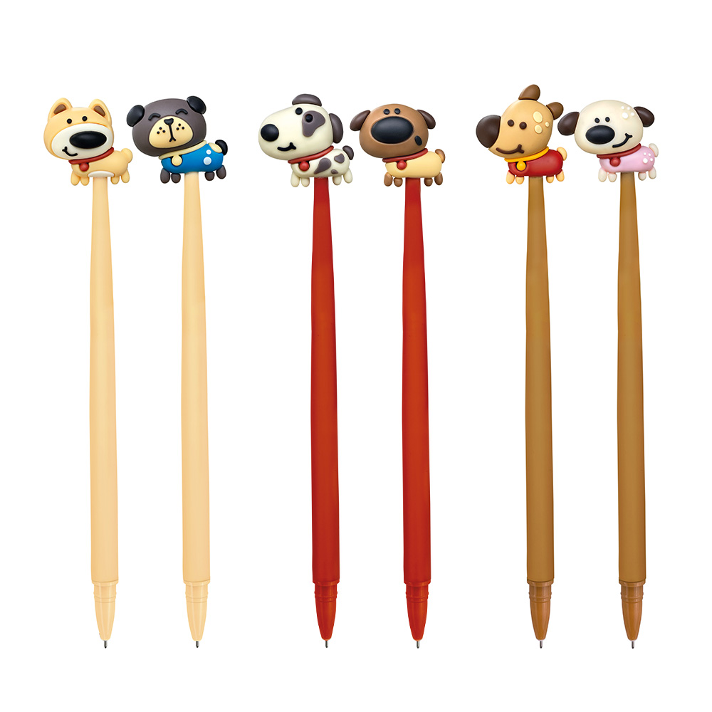 lebez-pet-flexy-penna-cane-gommino-in-gomma-6-design-assortiti image 2