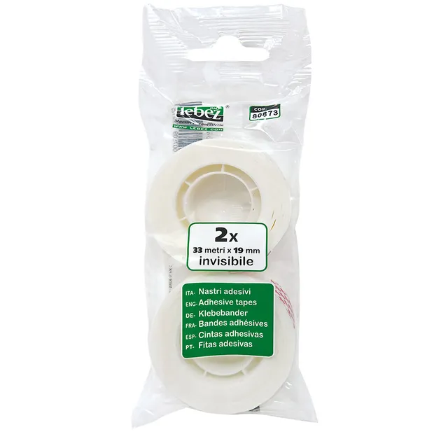 lebez-nastro-adesivo-invisibile-33m-x-19mm-2pz image 1