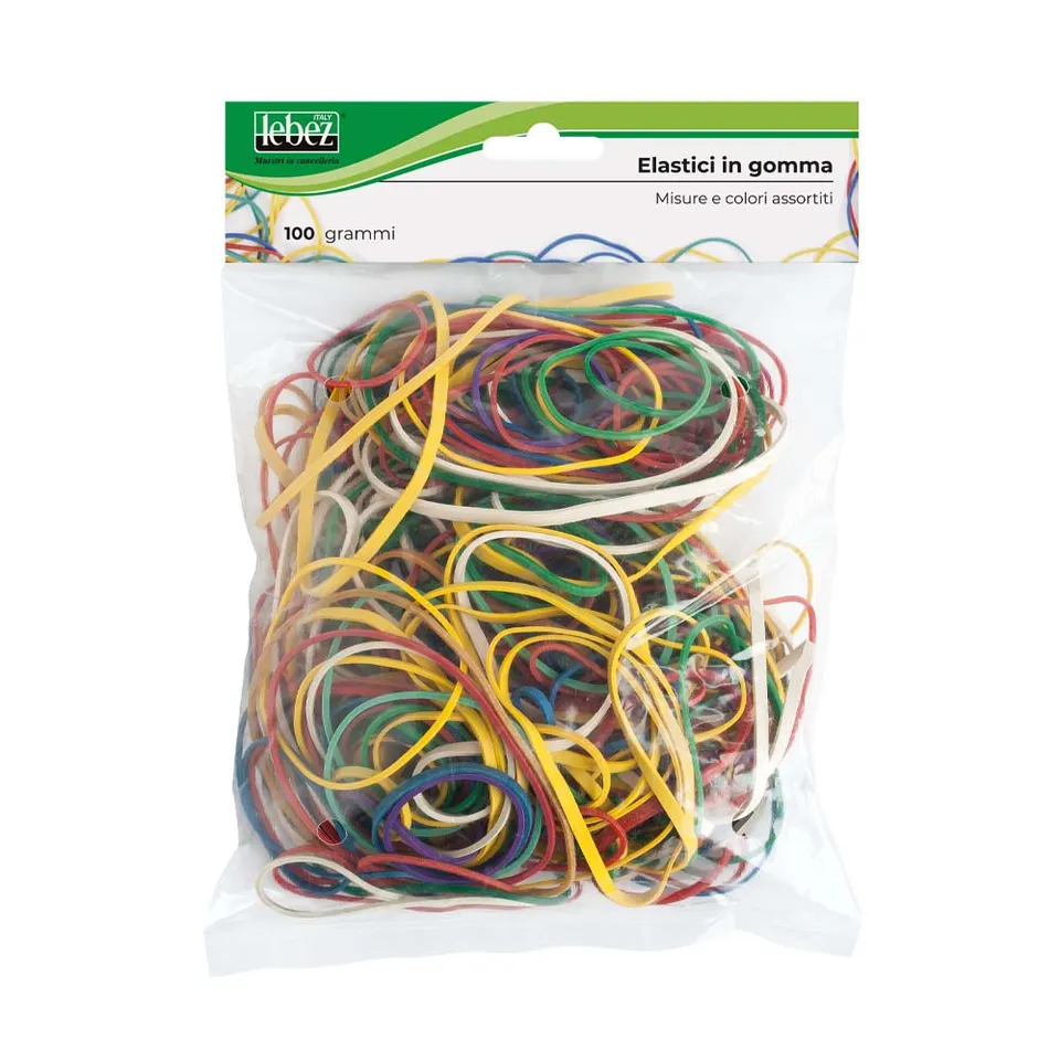 lebez-elastici-in-gomma-colorata-assortiti-busta-100-g image 1