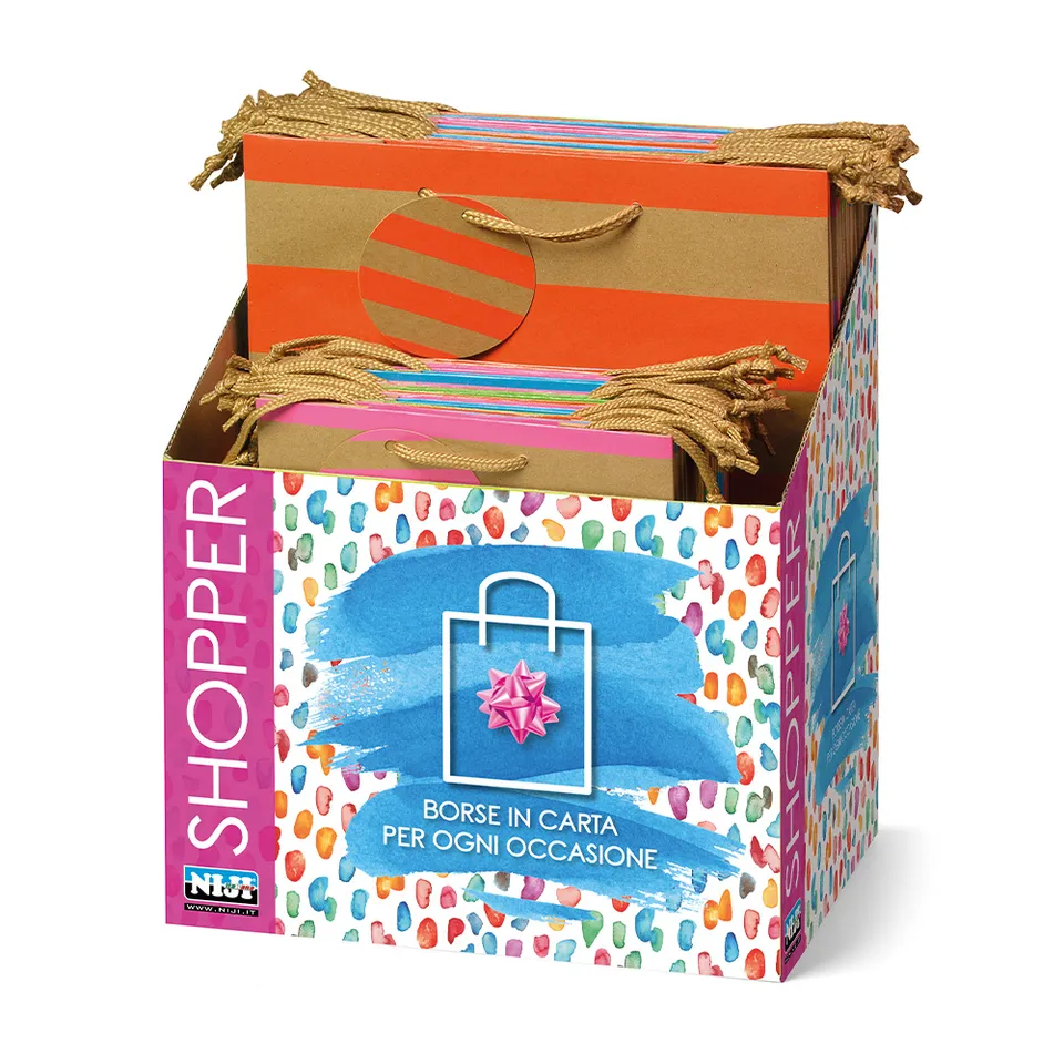 lebez-espositore-shopper-kraft-72-pezzi image 1