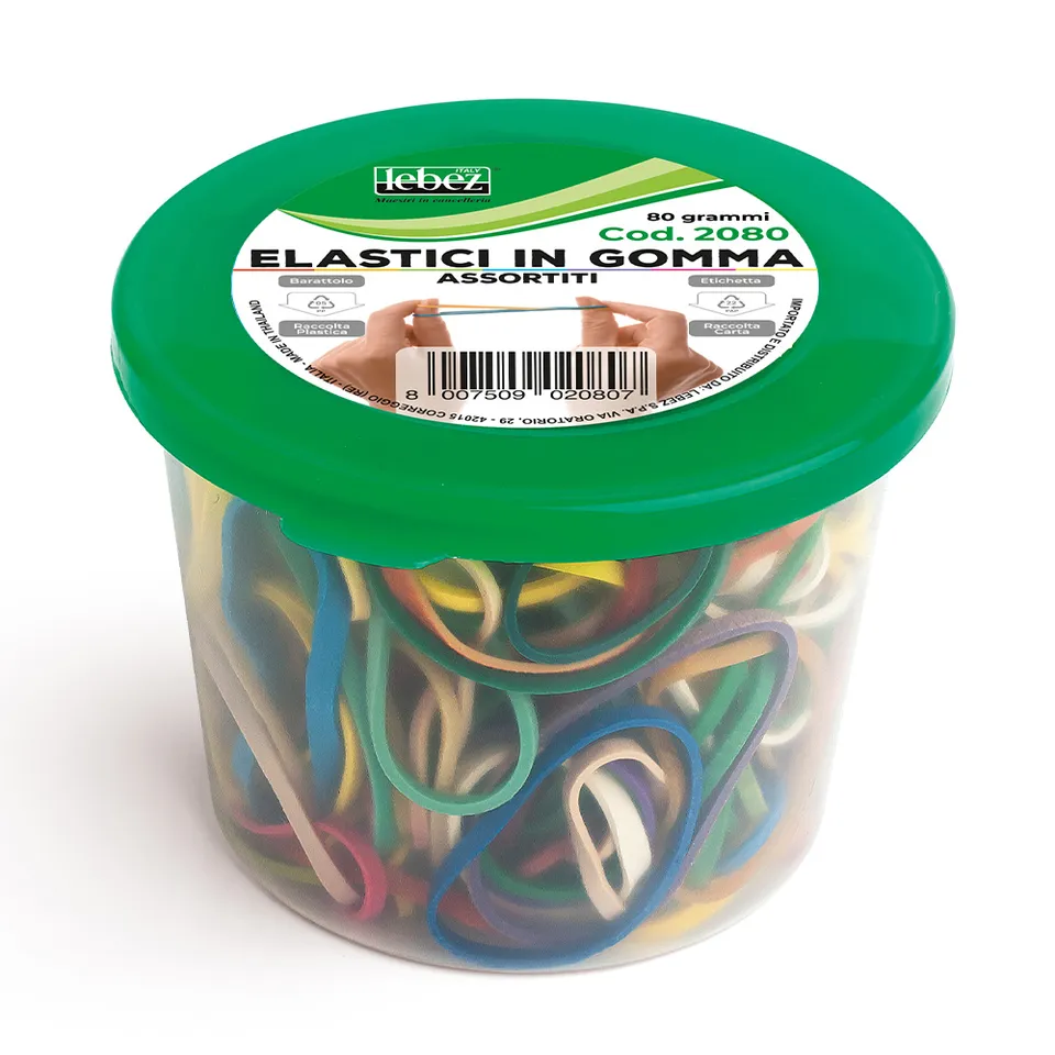 lebez-barattolo-50-g-elastici-gomma-colorata-assortiti image 1