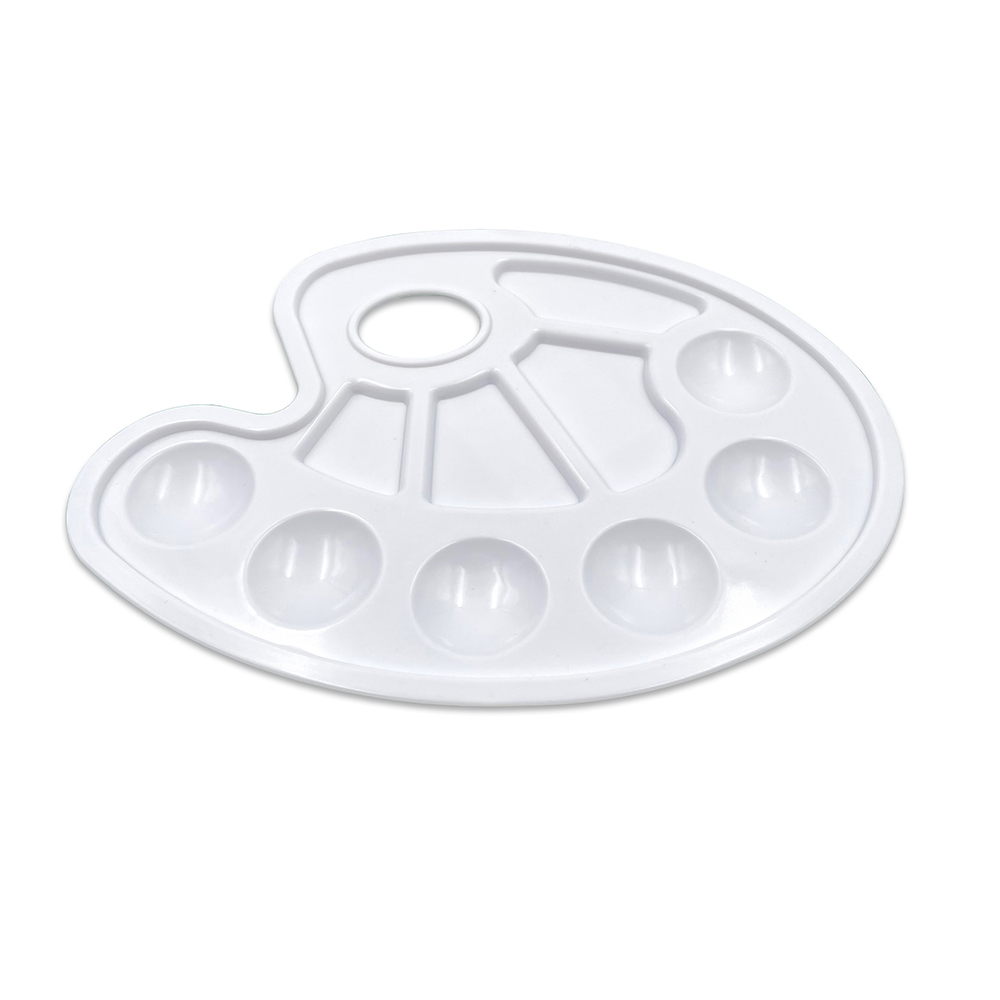 lebez-tavolozza-sagomata-in-plastica-10-scomparti-per-olio-e-tempera image 1
