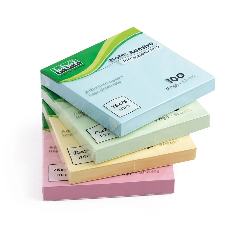 lebez-memo-stick-pastel-75-x-75-mm-blocchetto-100-fogli image 1