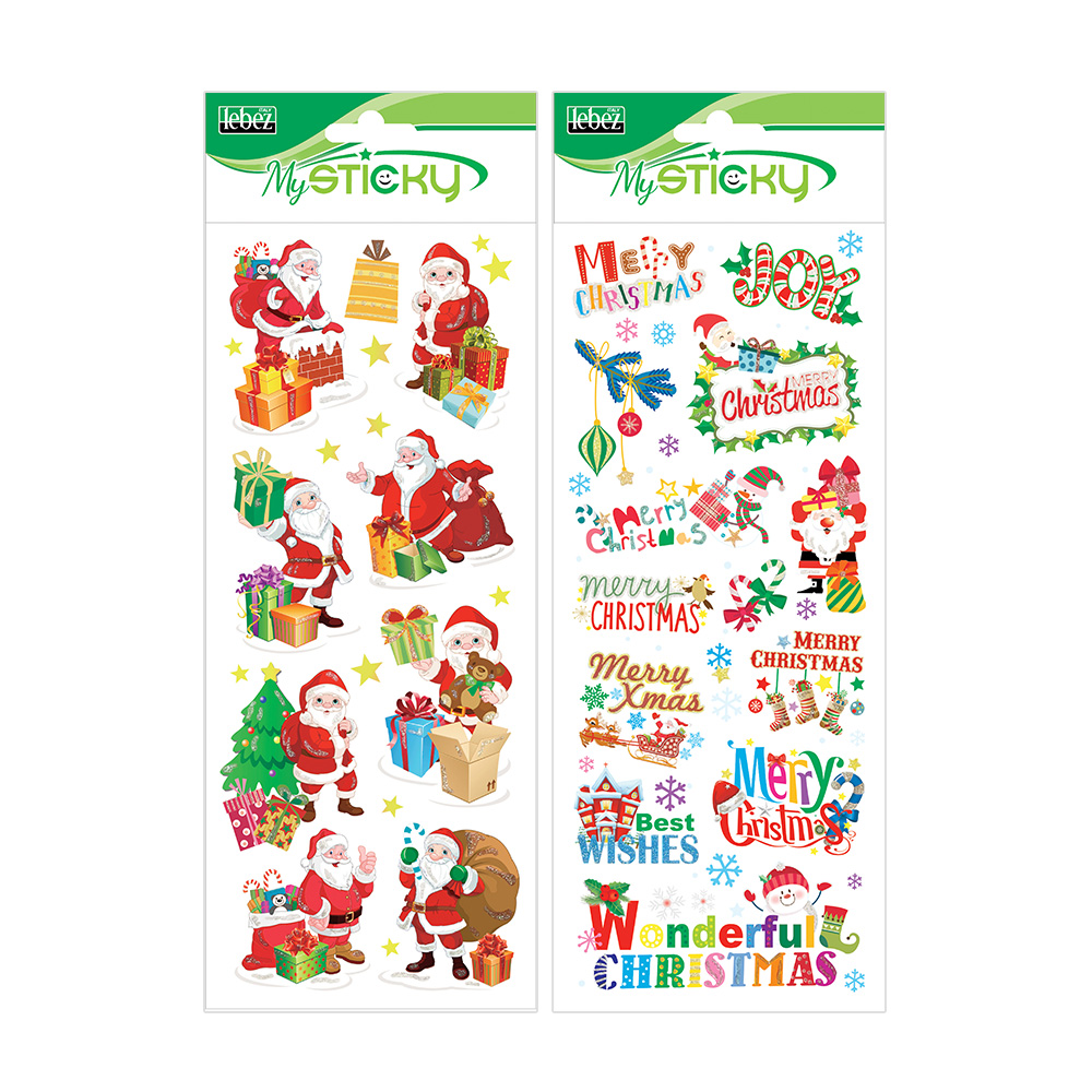 lebez-stickers-christmas-glitterati-in-carta-blister-appendibile image 2