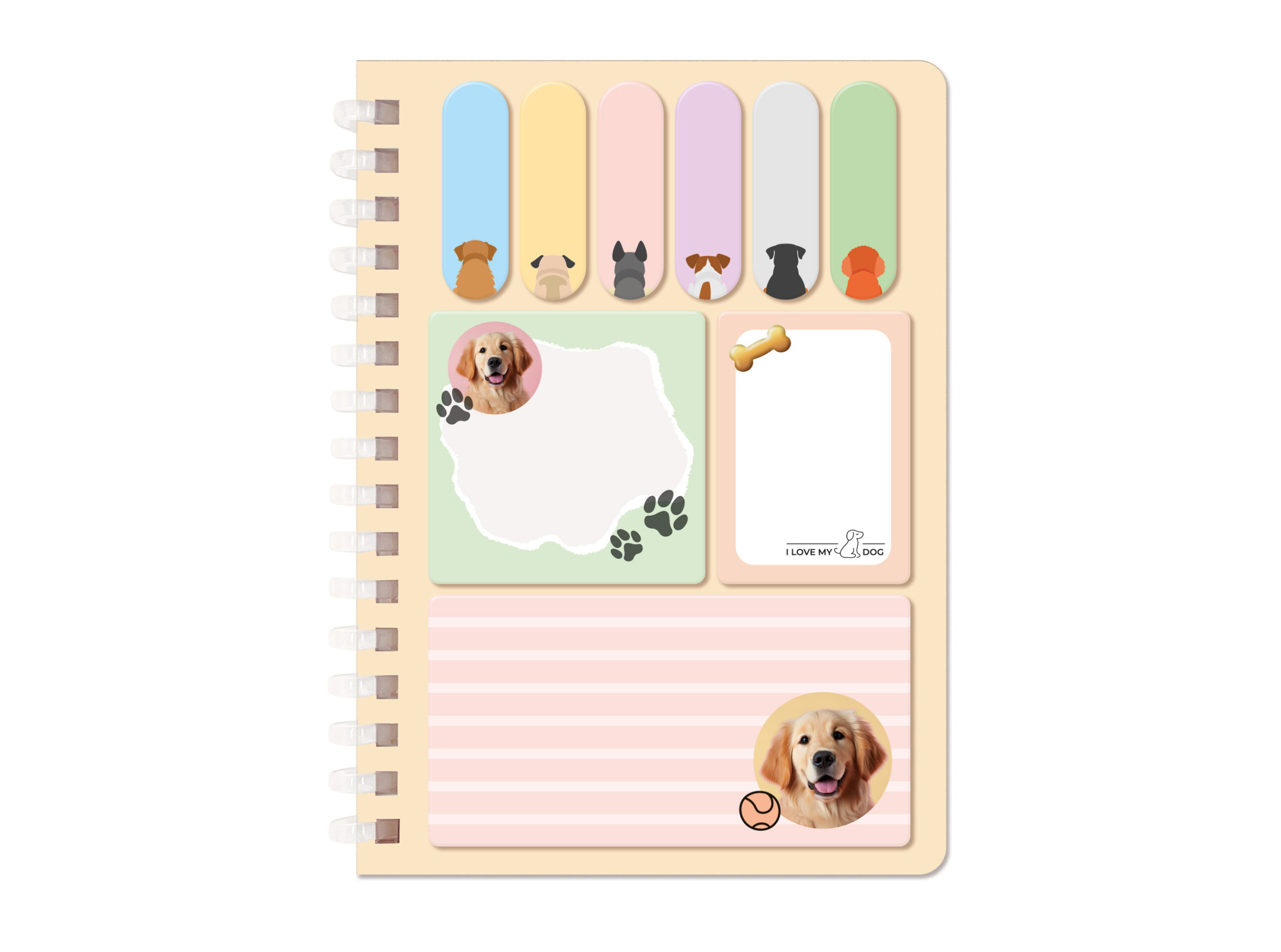set-block-notes-memostick-lebez-i-love-my-pet-10x14-5-cm image 4