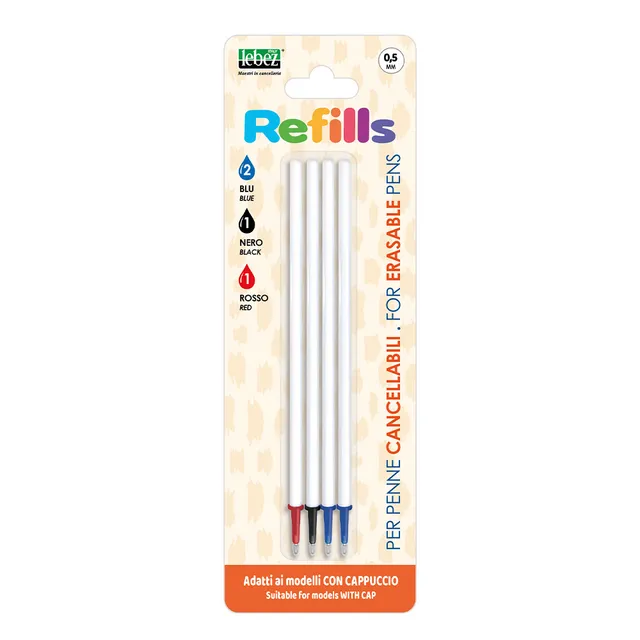 lebez-refill-inchiostro-cancellabile-ricariche-per-penne-blister-4-pezzi image 1