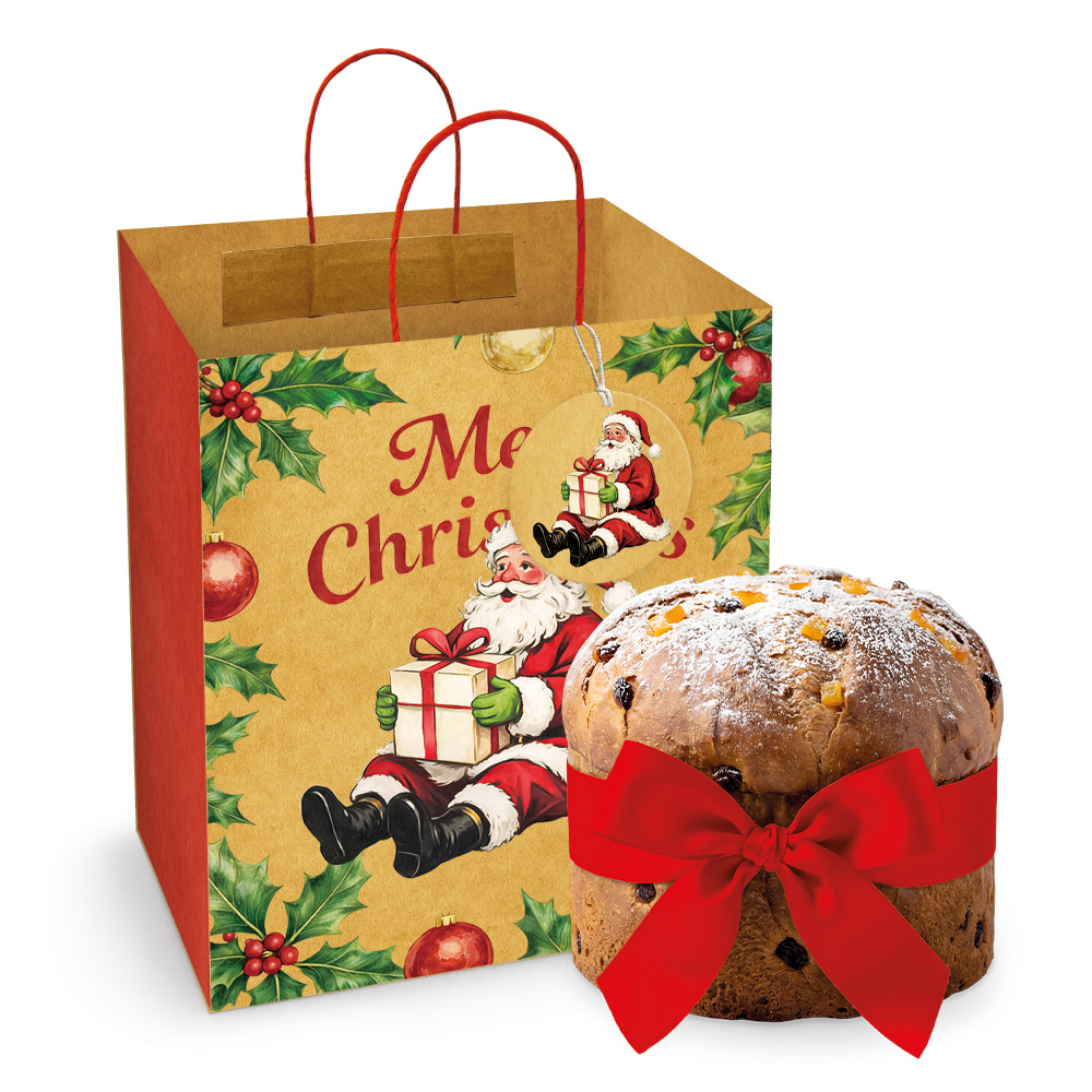 lebez-santa-claus-shopper-kraft-32x30x37-cm-con-biglietto image 1