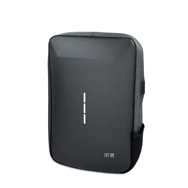 city-time-zaino-grigio-titan-con-frontale-abs-scomparto-15-6-espandibile image 1