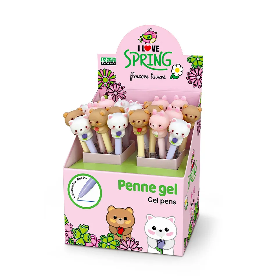 lebez-flowers-lovers-penna-gel-display-24-pezzi-3-design image 1