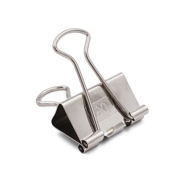 lebez-double-clip-32-mm-molle-metallo-cromato-box-144-pz image 1