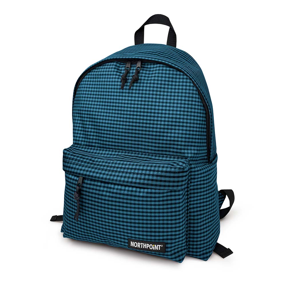 lebez-northpoint-zaino-scuola-basic-squares-2-scomparti-30x40x15-cm-nero image 4