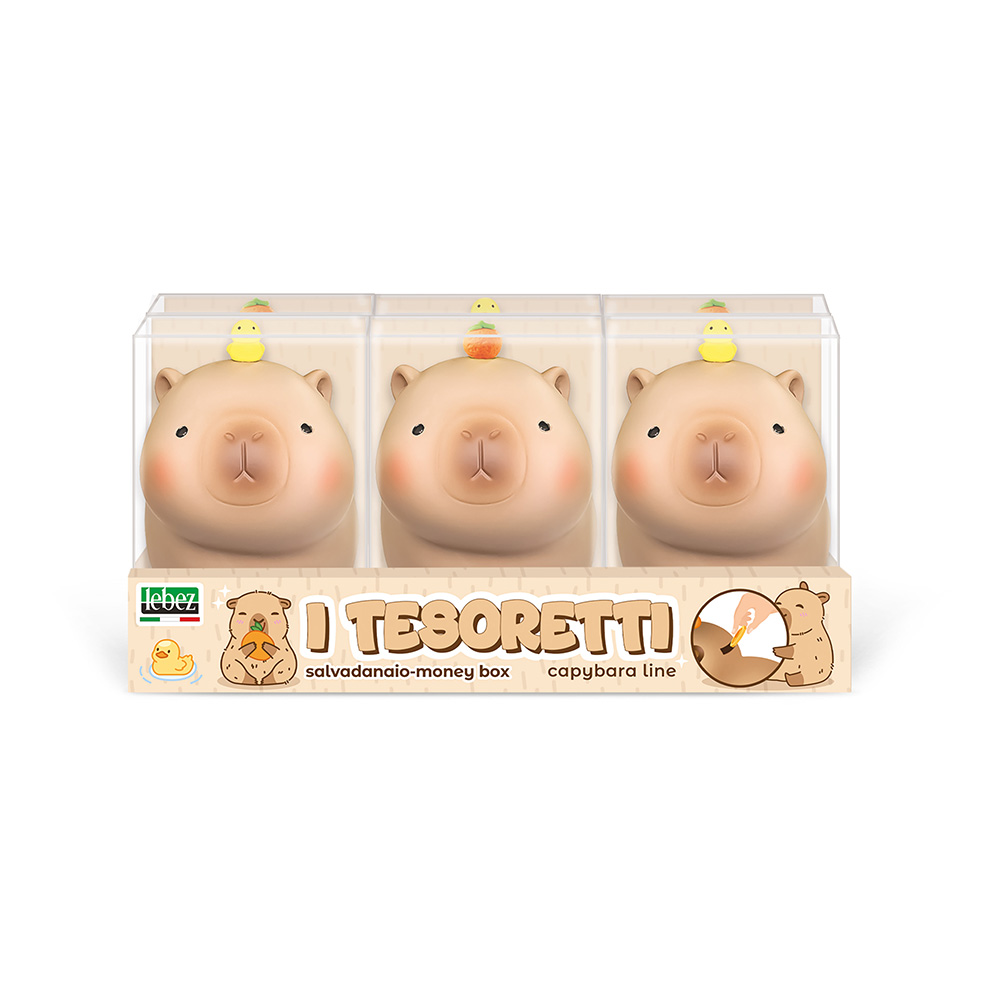 lebez-i-tesoretti-becappy-salvadanaio-capibara-pvc image 1