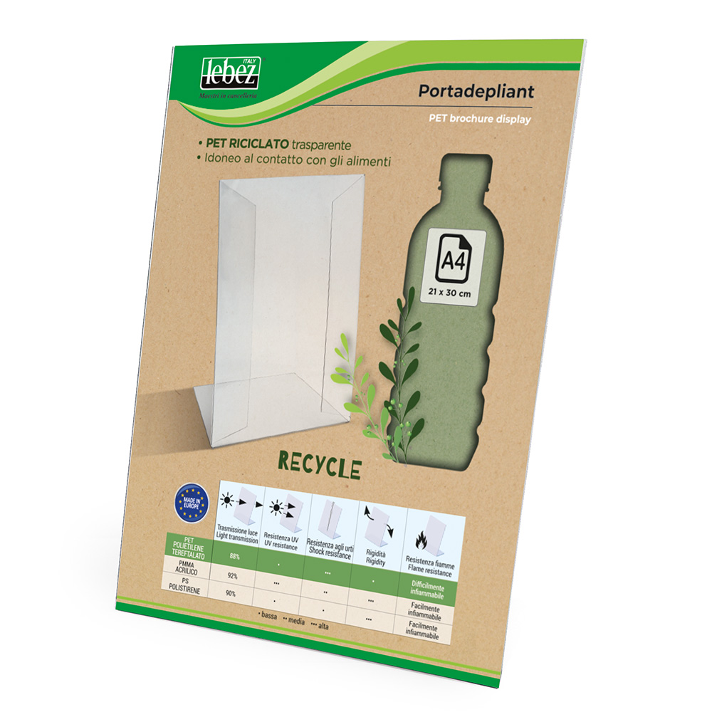lebez-porta-depliant-in-pet-riciclato-con-base-a-l-uso-orizzontale image 1