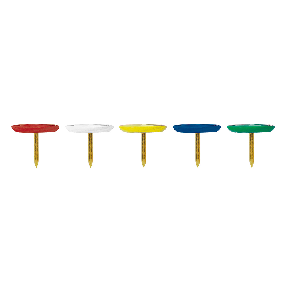 lebez-puntine-colorate-thumb-tacks-punta-metallo-1-cm-box-100-pezzi image 2