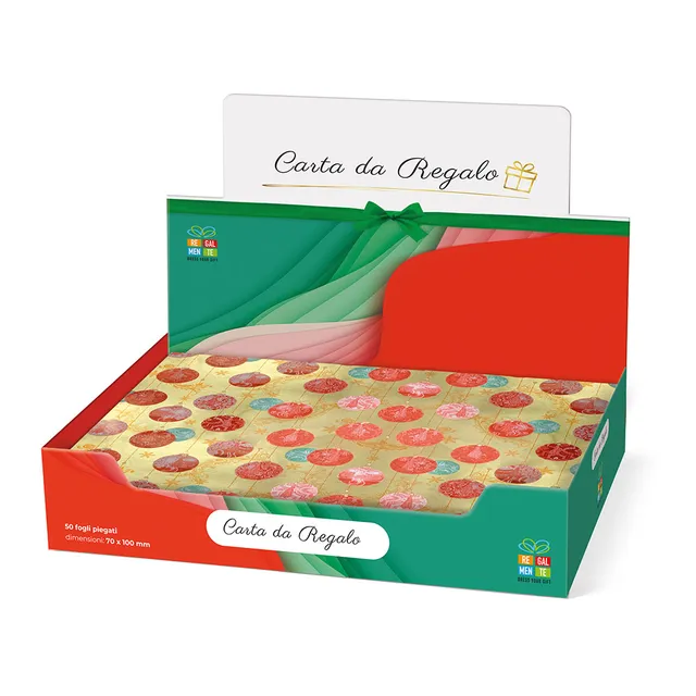 lebez-carta-regalo-natale-piegata-espositore-50-fogli image 1