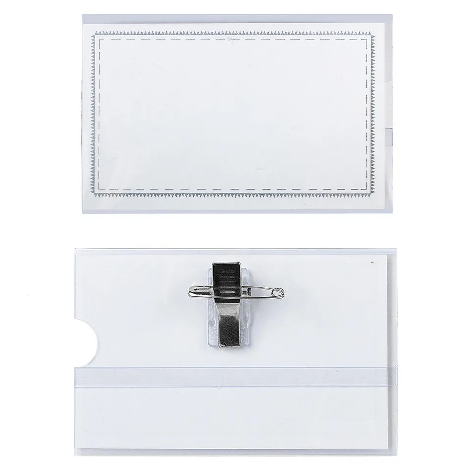 lebez-portabadge-90-x-55-mm-con-clip-confezione-24-pezzi image 1