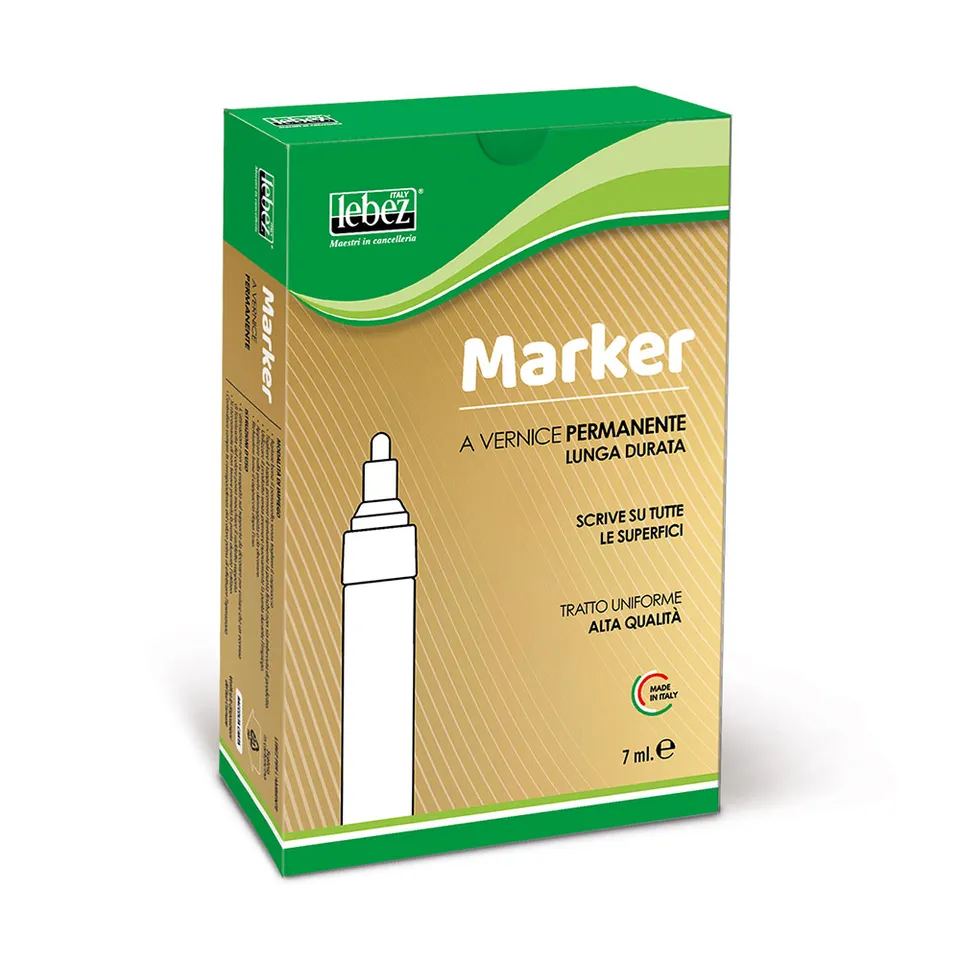 lebez-marker-vernice-oro-punta-feltro-l-2-mm-permanente image 1