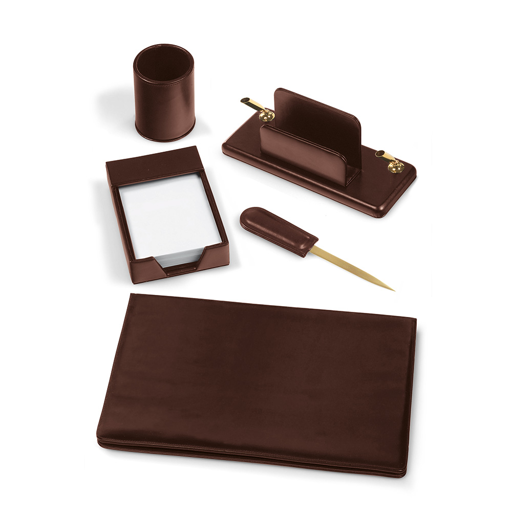 lebez-lord-desk-set-scrivania-eco-pelle-5-pezzi image 1